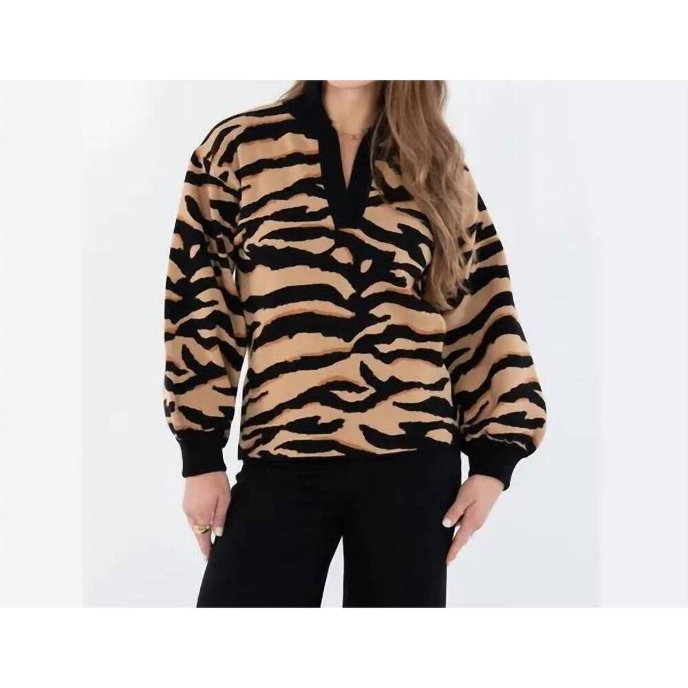 NEW EMILY MCCARTHY lolli sweater in tiger